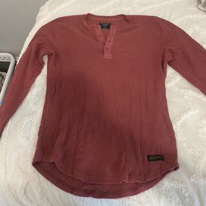 ABERCROMBIE long Sleeve Waffle Shirt